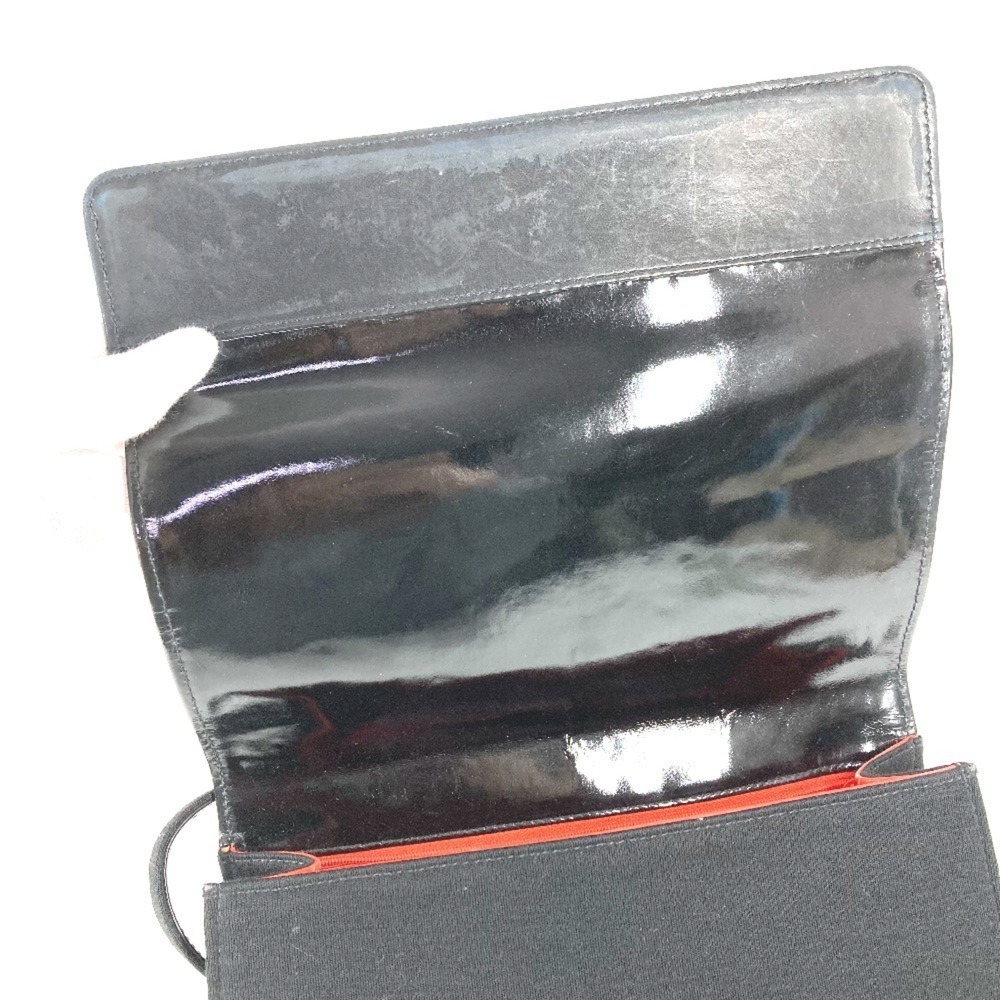 CHANEL Vintage Black Leather Logo Shoulder Bag - Picture 8 of 16